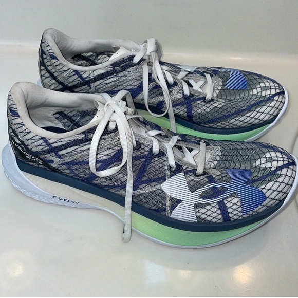 Under Armour Velociti Elite 2 Unisex Running Athletic Shoes Blue Green White